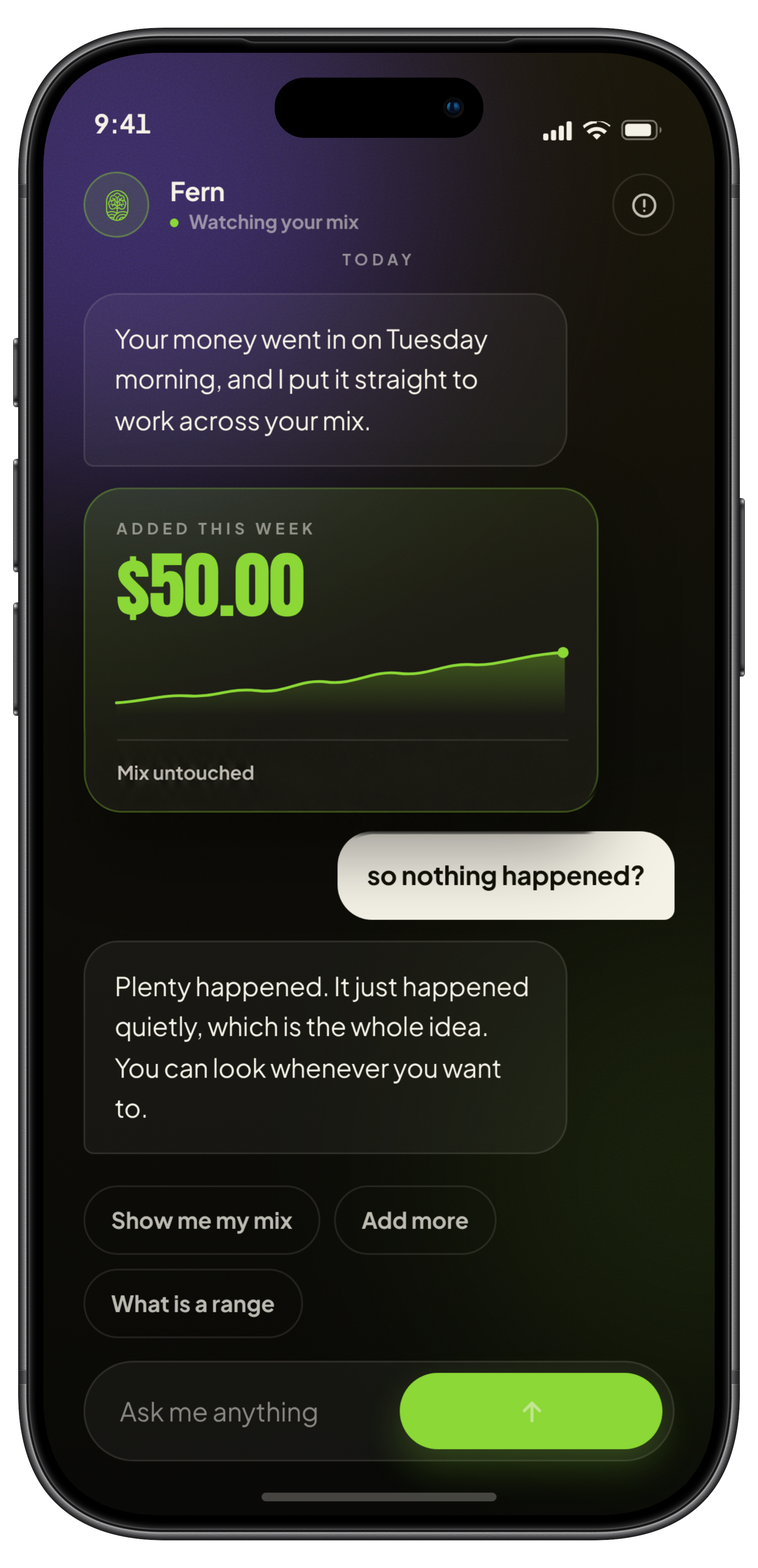 Fern investment update conversation